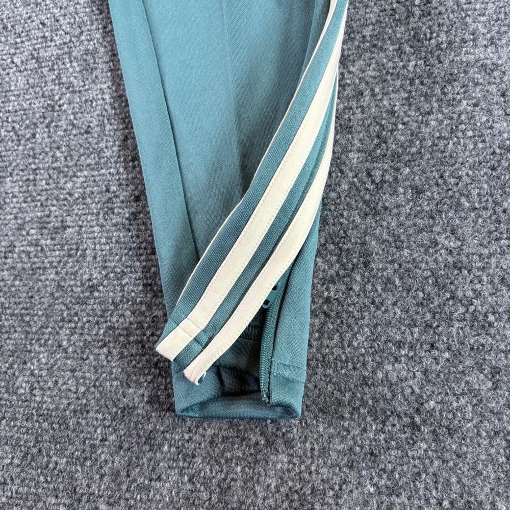 Adidas Tiro ES Pants Mens S Teal White Tapered Soccer Training New Tiny Flaw